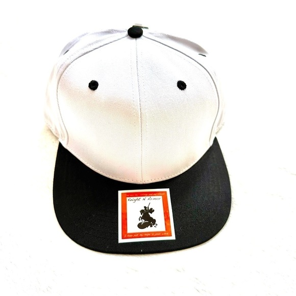 ⭐️ 5 for $25 Knight N Armor Adjustable Men’s Cotton Black & White Hat - Picture 1 of 7